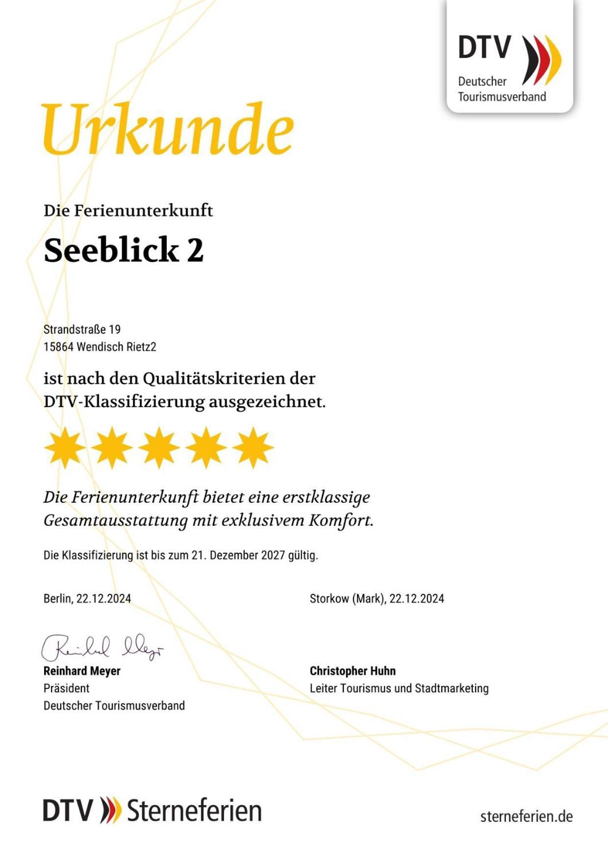 5*Ferienwohnung Seeblick 2 文迪施里茨 外观 照片